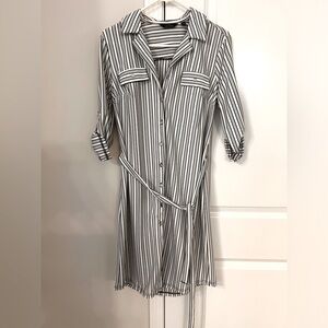 Knee length button down dress